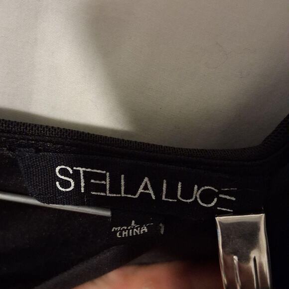 Stella Luce Black Ruched Mesh Sleeve Dress – Size S MEGA-CLOSET CLEAROUT SALE! - Picture 5 of 6